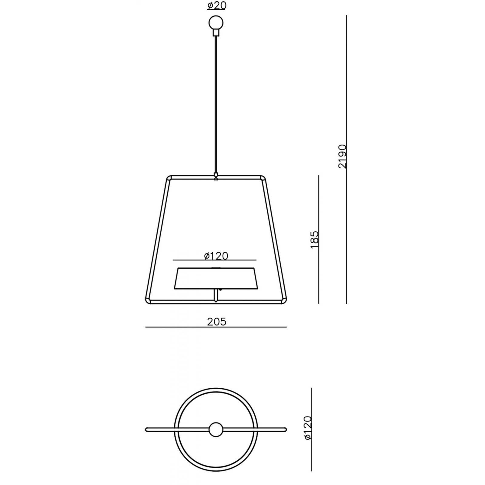 LED-Hängeleuchte Miram mit Akku, dimmbar, grün von Deko-Light