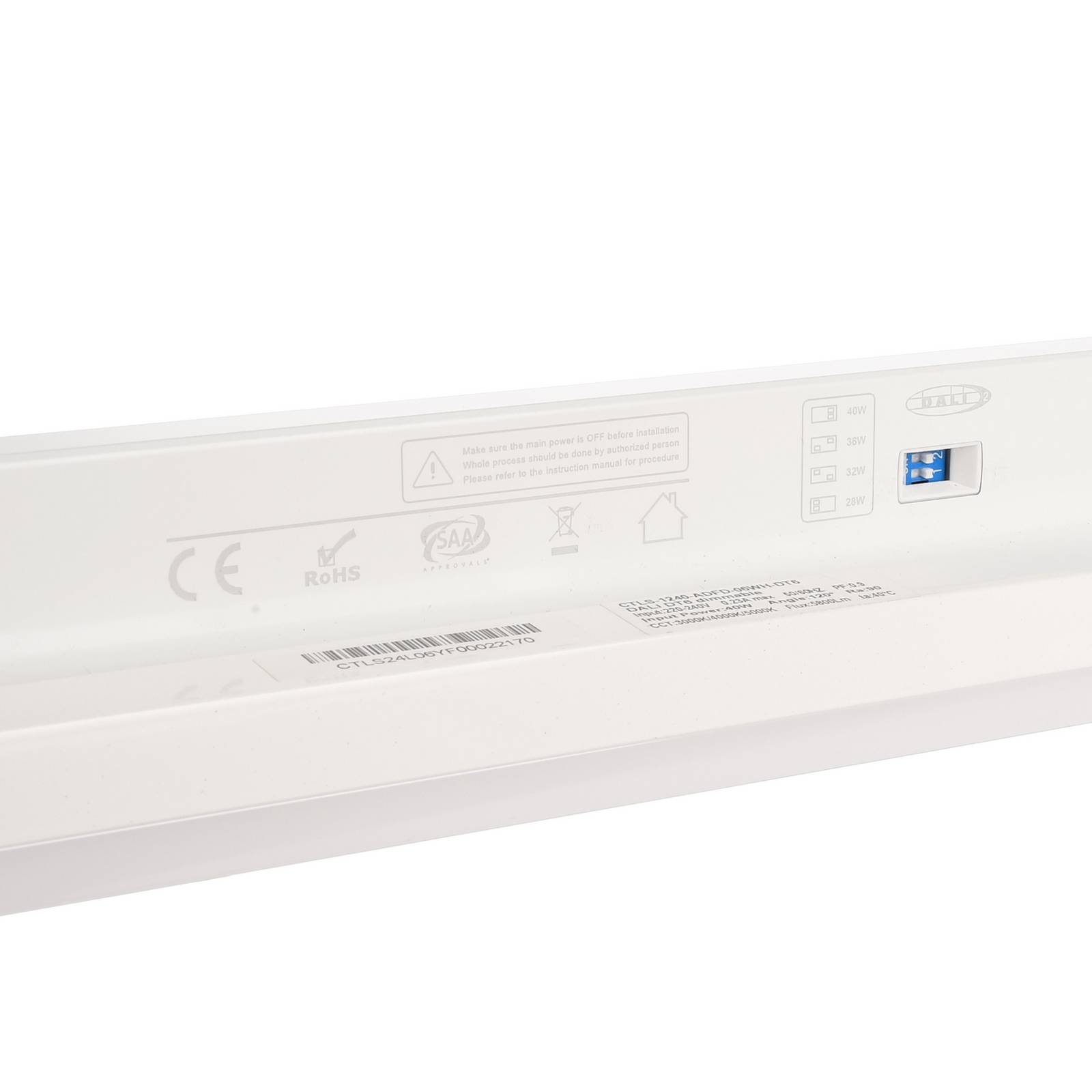 LED-Schienenlampe LINEAR PRO, weiß, CCT 120 cm 3-Phasen DALI LED-Schienenlampe LINEAR PRO, weiß, CCT 120 cm 3-Phasen DALI von Deko-Light