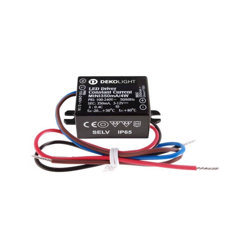 LED-Treiber Konstantstrom, 350 mA, max. 4 W, IP65 Kunststoff von Deko-Light