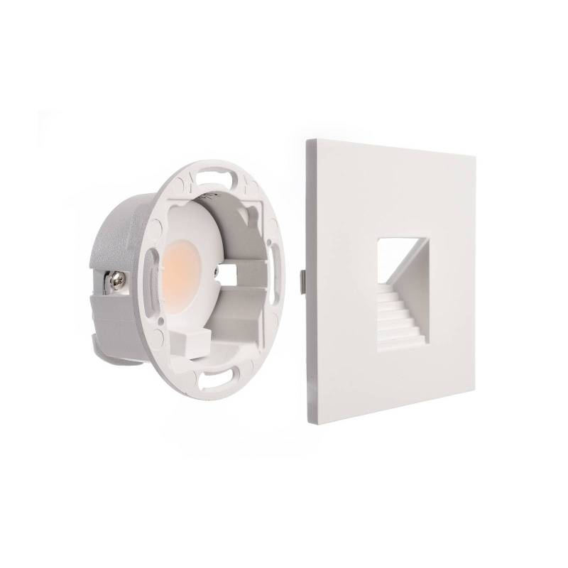 LED-Wandeinbaulampe SET Alwaid, weiß 8 x 8 cm, Stufe 2.700 K von Deko-Light
