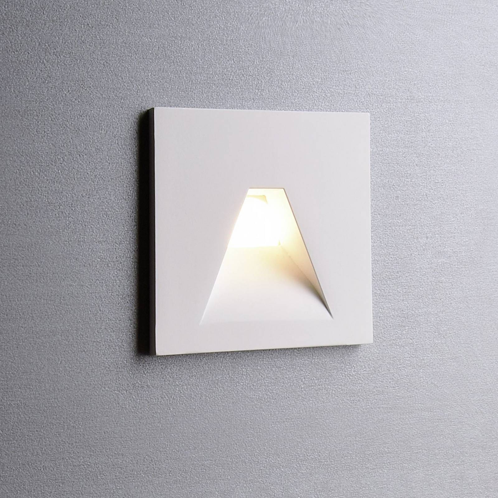 LED-Wandeinbaulampe SET Alwaid, weiß 8 x 8 cm Winkel 2.700 K LED-Wandeinbaulampe SET Alwaid, weiß 8 x 8 cm Winkel 2.700 K von Deko-Light