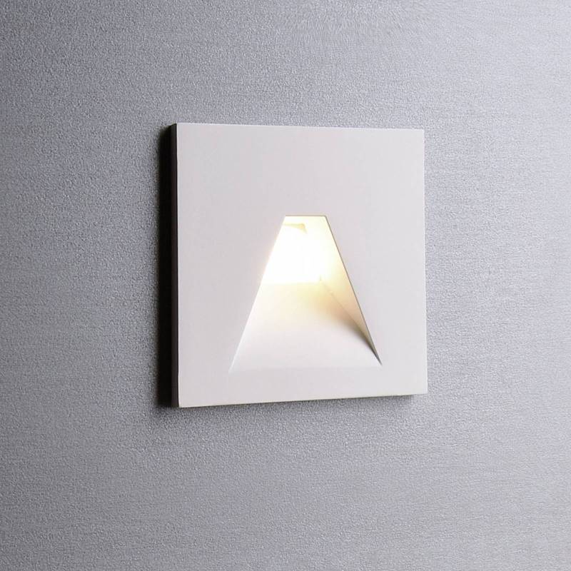 LED-Wandeinbaulampe SET Alwaid, weiß 8 x 8 cm Winkel 2.700 K von Deko-Light