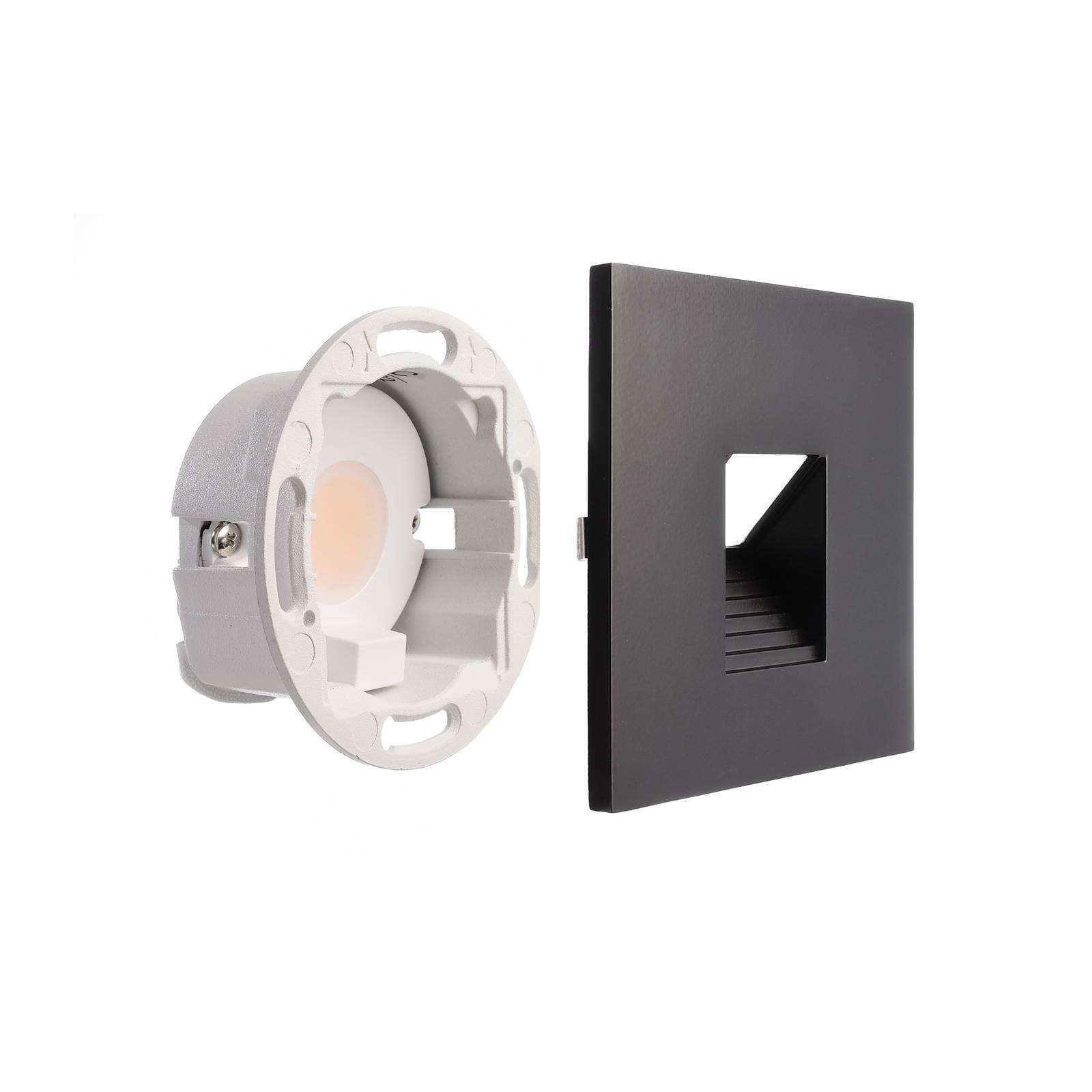 LED-Wandeinbaulampe SET Alwaid schwarz 8 x 8 cm Stufe 2.700K LED-Wandeinbaulampe SET Alwaid schwarz 8 x 8 cm Stufe 2.700K von Deko-Light