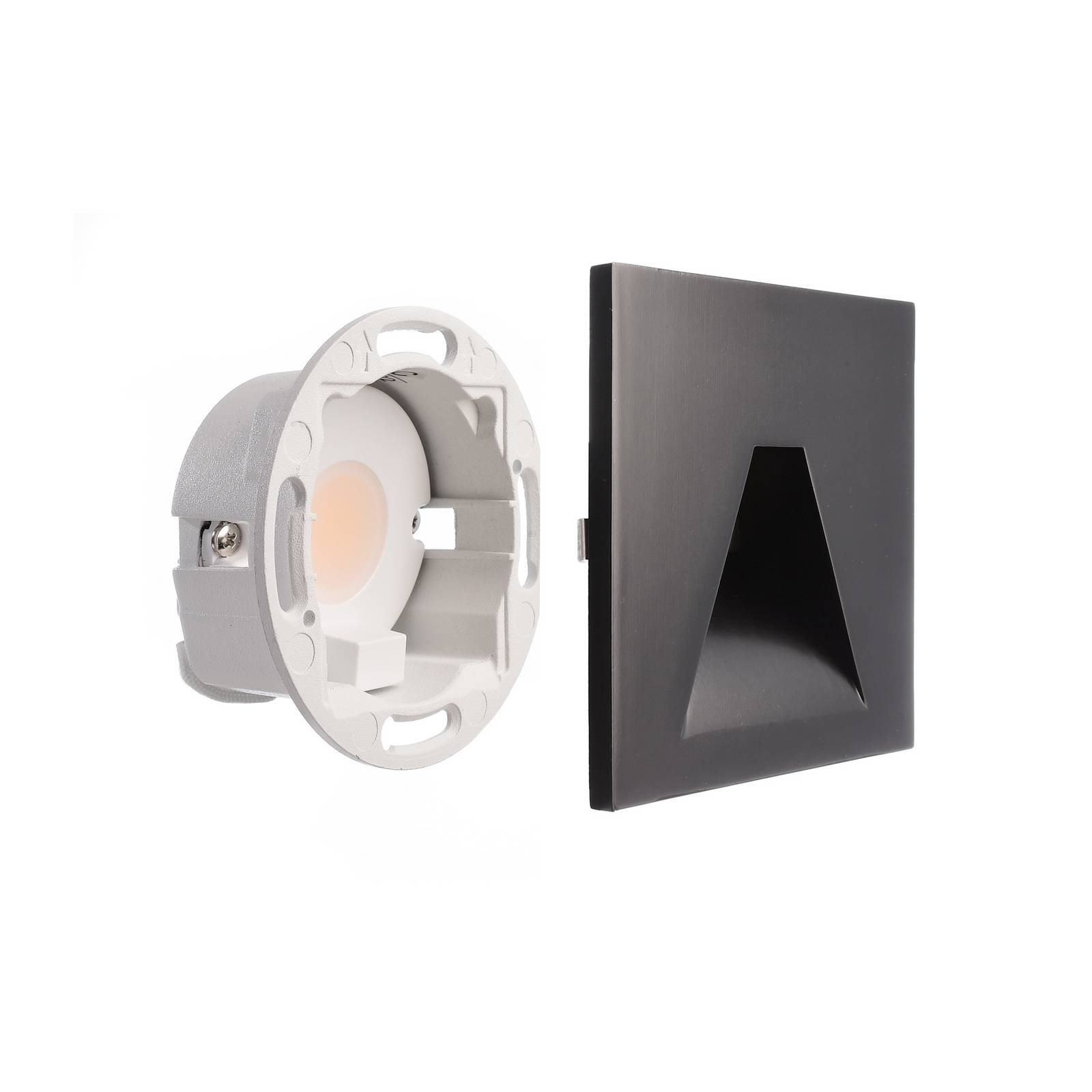 LED-Wandeinbaulampe SET Alwaid schwarz 8x8 cm Winkel 2.700 K LED-Wandeinbaulampe SET Alwaid schwarz 8x8 cm Winkel 2.700 K von Deko-Light