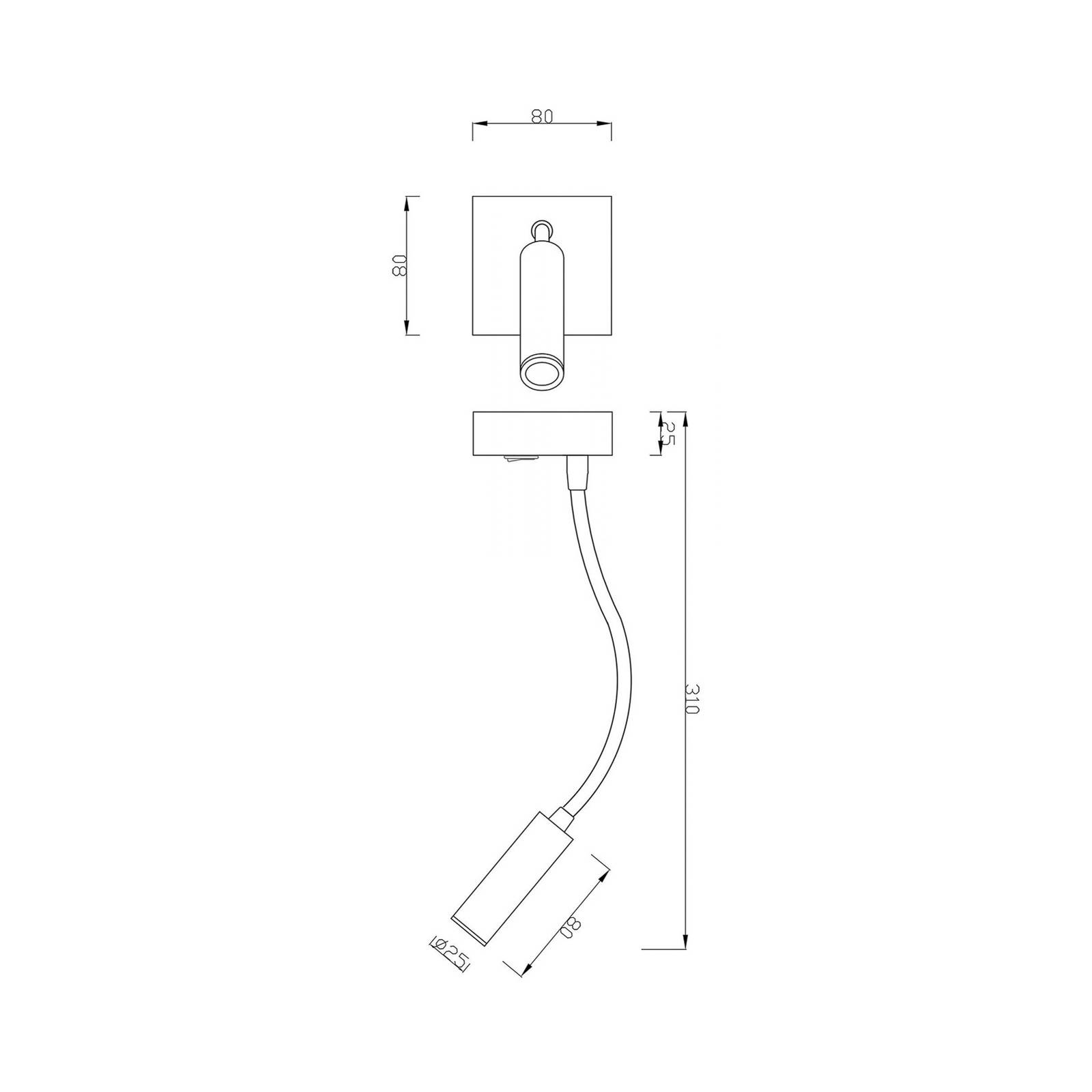 LED-Wandleuchte Brahe I, Leseleuchte, weiß LED-Wandleuchte Brahe I, Leseleuchte, weiß von Deko-Light