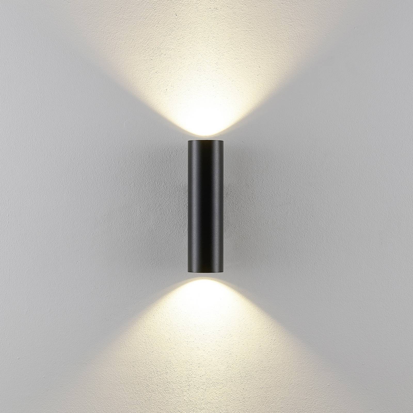 Wandleuchte CAN, schwarz, 2-flg, Höhe 22 cm, Metall, GU10 Wandleuchte CAN, schwarz, 2-flg, Höhe 22 cm, Metall, GU10 von Deko-Light