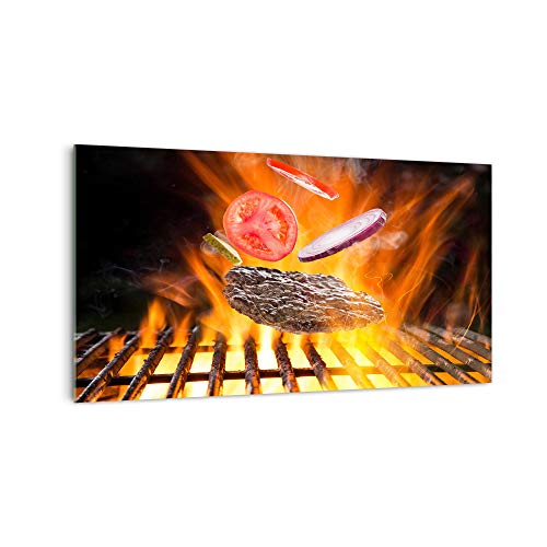 DekoGlas Küchenrückwand 'Fleisch am Grill' in div. Größen, Glas-Rückwand, Wandpaneele, Spritzschutz & Fliesenspiegel DekoGlas Küchenrückwand 'Fleisch am Grill' in div. Größen, Glas-Rückwand, Wandpaneele, Spritzschutz & Fliesenspiegel von DekoGlas