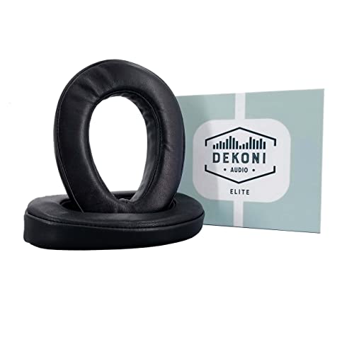 Dekoni Audio Ohrpolster für HiFiMan Arya Open Back Kopfhörer | Ersatz-Ohrpolster für HiFiMan Kopfhörer Ananda, Edition X, HE1000 V2 | Memory-Schaum Ohrpolster schwarz (Elite Sheepskin) von Dekoni Audio