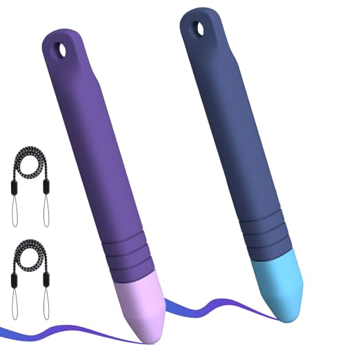 2er Pack Tablet Stift für Kinder, Kids Stylus Pen, Gummi Touchscreen Stift Kompatibel Mit Kindle iPad iPhone Und Android-Handy-Tablet Maschine Zur Frühkindlichen Bildung von Delamiya