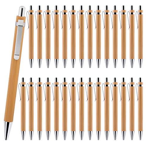 Delamiya Kugelschreiber Set, 30er kugelschreiber Hochwertig, Ergonomischer Bambus Kugelschreiber für Schreiben, Journaling, Schule, Bürobedarf, Abschlussgeschenk Delamiya Kugelschreiber Set, 30er kugelschreiber Hochwertig, Ergonomischer Bambus Kugelschreiber für Schreiben, Journaling, Schule, Bürobedarf, Abschlussgeschenk von Delamiya