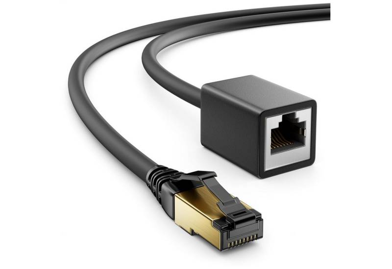 deleyCON deleyCON 5m Patchkabelverlängerung CAT.8.1 2000Mhz 40Gbit S-FTP PIMF LAN-Kabel von Deleycon