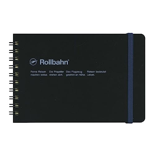 Delfonics Horizontale Rollbahn-Spiralnotizbücher: 7 in. x 4 in. (Schwarz) von Delfonics