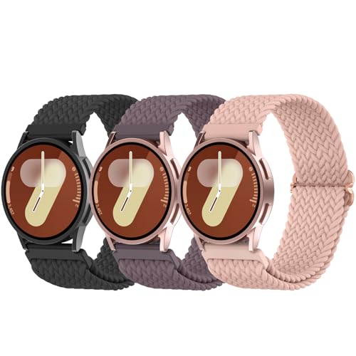 Delidigi 20mm Armband Kompatibel mit Samsung Galaxy Watch 5/4/6 40mm 44mm/Watch 6 Classic 43mm 47mm/Watch 5 Pro 45mm/Watch 4 Classic 42mm 46mm/Watch 3 41mm/Active 2 Nylon Verstellbare Armband von Delidigi