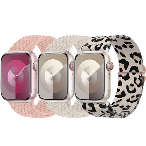 Delidigi 3 Stück Geflochtenes Armband Kompatibel mit Apple Watch 38mm 40mm 41mm 42mm 44mm 45mm 46mm 49mm, Verstellbar Elastisches Nylon Armband für iWatch Ultra 2, SE, Series 10 9 8 7 6 5 4 3 2 1 Delidigi 3 Stück Geflochtenes Armband Kompatibel mit Apple Watch 38mm 40mm 41mm 42mm 44mm 45mm 46mm 49mm, Verstellbar Elastisches Nylon Armband für iWatch Ultra 2, SE, Series 10 9 8 7 6 5 4 3 2 1 von Delidigi
