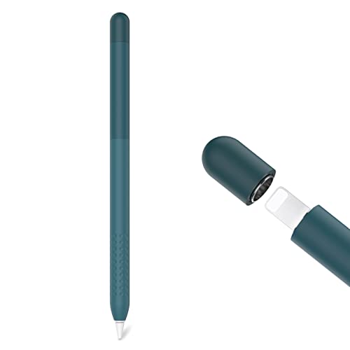 Delidigi Apple Pencil 1. Generation Hülle, Farbverlauf Silikon Case Schutzhülle Zubehör Kompatibel mit Apple Pencil 1.Gen (Minzgrün) von Delidigi