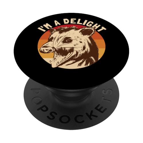 I'm A Delight Possum Retro Ich bin eine Freude PopSockets Klebender PopGrip I'm A Delight Possum Retro Ich bin eine Freude PopSockets Klebender PopGrip von Delightful Merch Company