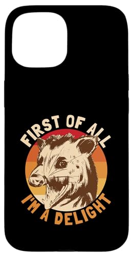 Zuallererst I'm A Delight Possum Retro I'm A Delight Hülle für iPhone 15 Zuallererst I'm A Delight Possum Retro I'm A Delight Hülle für iPhone 15 von Delightful Merch Company