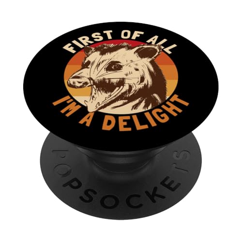 Zuallererst I'm A Delight Possum Retro I'm A Delight PopSockets Klebender PopGrip Zuallererst I'm A Delight Possum Retro I'm A Delight PopSockets Klebender PopGrip von Delightful Merch Company