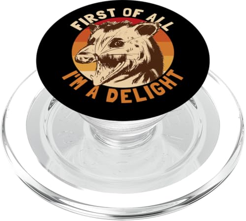 Zuallererst I'm A Delight Possum Retro I'm A Delight PopSockets PopGrip für MagSafe Zuallererst I'm A Delight Possum Retro I'm A Delight PopSockets PopGrip für MagSafe von Delightful Merch Company