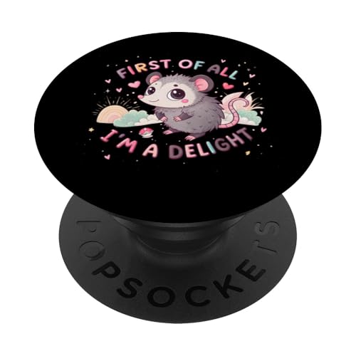 Zuallererst bin ich ein Delight Possum Ich bin eine Freude PopSockets Klebender PopGrip Zuallererst bin ich ein Delight Possum Ich bin eine Freude PopSockets Klebender PopGrip von Delightful Merch Company