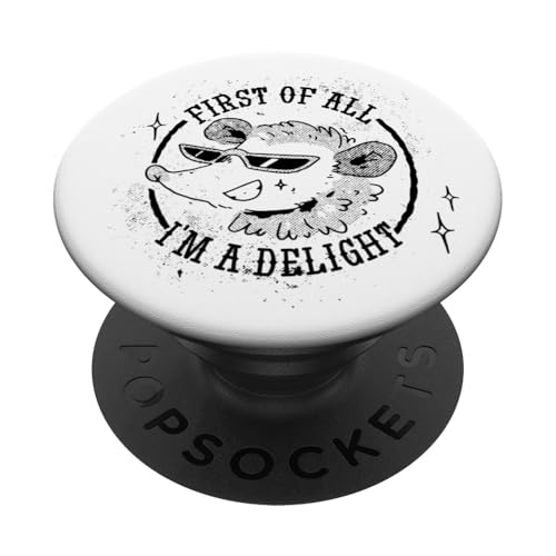 Zuallererst bin ich ein Delight Possum Ich bin eine Freude PopSockets Klebender PopGrip Zuallererst bin ich ein Delight Possum Ich bin eine Freude PopSockets Klebender PopGrip von Delightful Merch Company