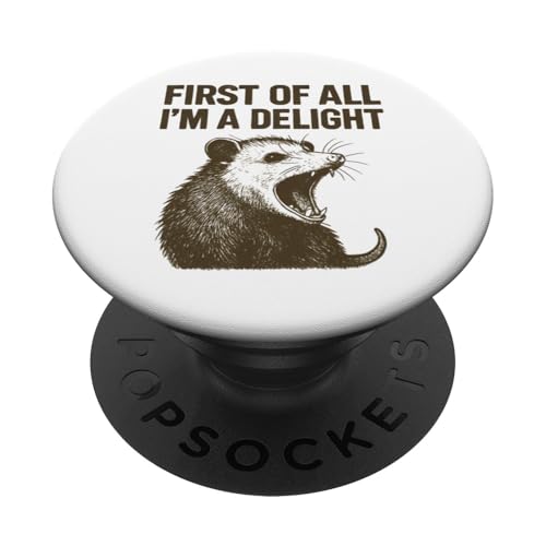 Zuallererst bin ich ein Delight Possum Ich bin eine Freude PopSockets Klebender PopGrip Zuallererst bin ich ein Delight Possum Ich bin eine Freude PopSockets Klebender PopGrip von Delightful Merch Company