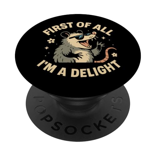 Zuallererst bin ich ein Delight Possum Ich bin eine Freude PopSockets Klebender PopGrip Zuallererst bin ich ein Delight Possum Ich bin eine Freude PopSockets Klebender PopGrip von Delightful Merch Company