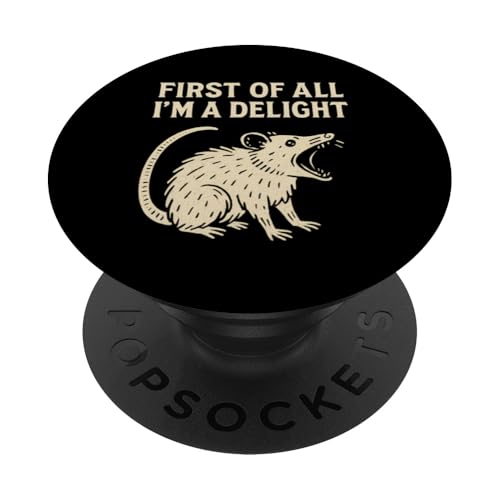 Zuallererst bin ich ein Delight Possum Ich bin eine Freude PopSockets Klebender PopGrip Zuallererst bin ich ein Delight Possum Ich bin eine Freude PopSockets Klebender PopGrip von Delightful Merch Company