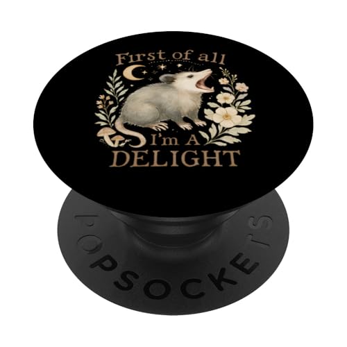 Zuallererst bin ich ein Delight Possum Ich bin eine Freude PopSockets Klebender PopGrip Zuallererst bin ich ein Delight Possum Ich bin eine Freude PopSockets Klebender PopGrip von Delightful Merch Company
