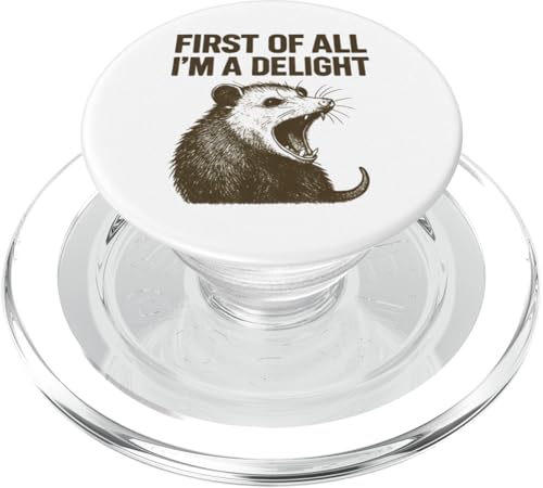 Zuallererst bin ich ein Delight Possum Ich bin eine Freude PopSockets PopGrip für MagSafe Zuallererst bin ich ein Delight Possum Ich bin eine Freude PopSockets PopGrip für MagSafe von Delightful Merch Company