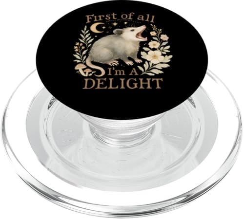 Zuallererst bin ich ein Delight Possum Ich bin eine Freude PopSockets PopGrip für MagSafe Zuallererst bin ich ein Delight Possum Ich bin eine Freude PopSockets PopGrip für MagSafe von Delightful Merch Company