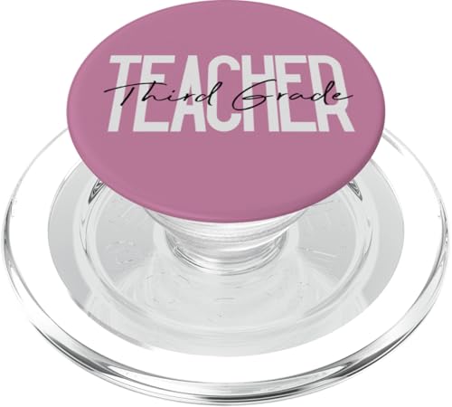 Lehrer der dritten Klasse, Lehre, Unterricht PopSockets PopGrip für MagSafe Lehrer der dritten Klasse, Lehre, Unterricht PopSockets PopGrip für MagSafe von Delightfully Different World