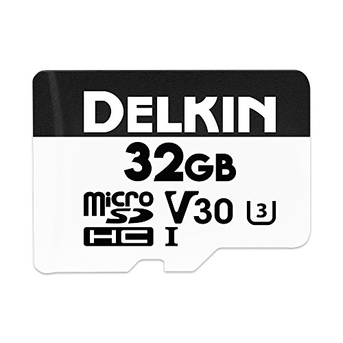 Delkin Devices 32GB HYPERSPEED microSDHC UHS-I (V30) Speicherkarte von Delkin Devices