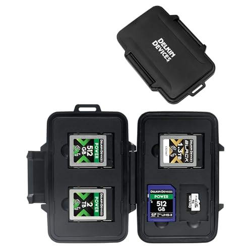 Delkin Devices CFexpress Typ B, SD- und microSD-Speicherkarten-Aufbewahrungstasche, robuste, wetterfeste Hülle von Delkin Devices