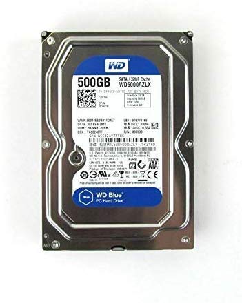 Western Digital WD5000AZLX Festplatte (500 GB, 32 MB, 7.200 U/min, 3,5 Zoll / 8,9 cm), Blau von Dell EMC