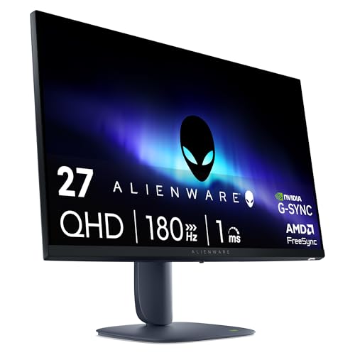 Alienware 27 Gaming Monitor - AW2725DM, QHD (2560x1440), 180Hz, Fast IPS, 1ms, NVIDIA G-SYNC Kompatibel, AMD FreeSync, 95% DCI-P3, HDR400, DisplayPort, 2 HDMI, 3 USB, 3 Jahre Garantie von Dell