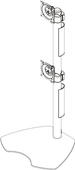Chief Dual Display Table Stand - für Displays bis 30 (MSP-DCCKTP230B) von Dell