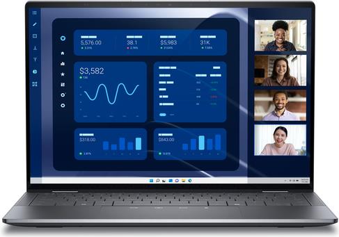 DELL Latitude 9450 2-in-1 Intel Core Ultra 7 165U Hybrid (2-in-1) 35,6 cm (14) Touchscreen Quad HD+ 16 GB LPDDR5x-SDRAM 512 GB SSD Wi-Fi 7 (802.11be) Windows 11 Pro Schwarz (VFCJ5) von Dell