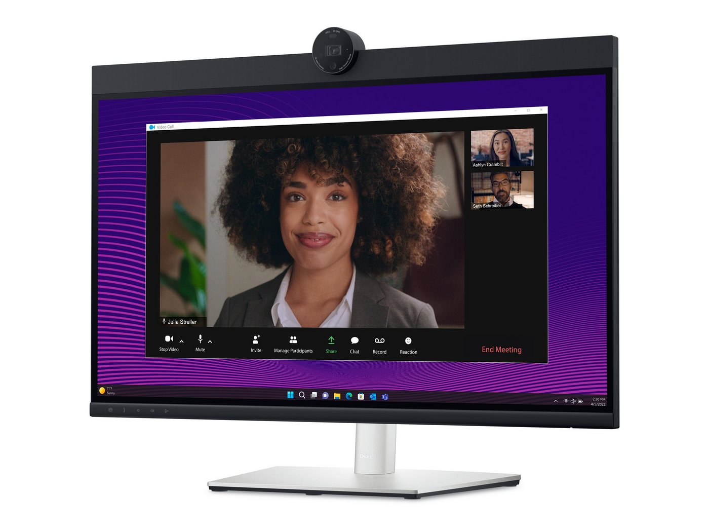 Dell 210-BFMZ LED-Monitor (68,6 cm/27 ", 2560 x 1440 px, QHD, 5 ms Reaktionszeit, 60 Hz, IPS) von Dell