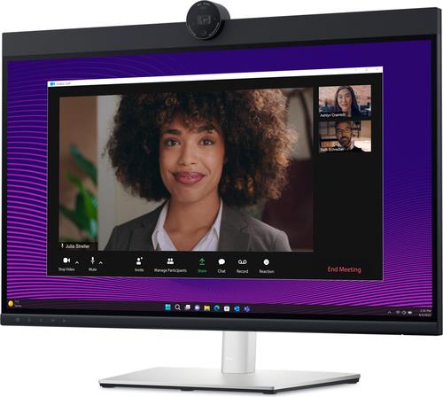 Dell 27 Video Conferencing Monitor P2724DEB - LED-Monitor - 68.6 cm (27) - 2560 x 1440 QHD @ 60 Hz - IPS - 350 cd/m² - 1000:1 - 5 ms - HDMI, DisplayPort, USB-C - Lautsprecher - BTO - mit 3 Jahre eingeschränkte Hardware-Garantie mit Advanced Exchange Service und Premium Panel Exchange [Energieklasse F] (DELL-P2724DEB) von Dell