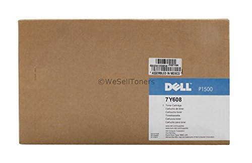 Dell 7Y608 Standard Capacity Toner Cartridge für P1500 Laser Printer, Use and Return, 3000 Seiten, schwarz von Dell