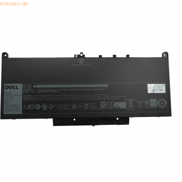 Dell Akku für Dell 0PDNM2 Li-Pol 7,6 Volt 7080 mAh schwarz von Dell