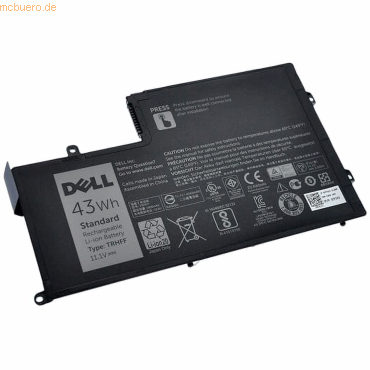 Dell Akku für Dell 1V2F6 Li-Pol 11,1 Volt 3880 mAh schwarz von Dell