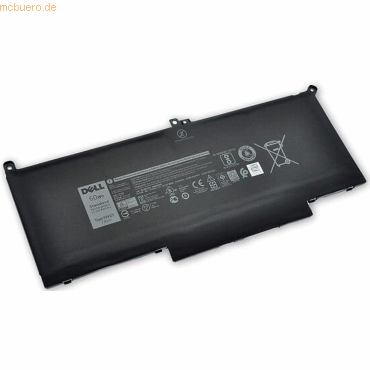 Dell Akku für Dell Latitude E7480 Li-Ion 7,6 Volt 7500 mAh schwarz von Dell