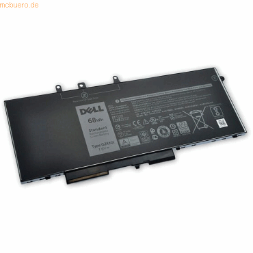 Dell Akku für Dell Latitude 15 5591 Li-Ion 7,6 Volt 8500 mAh schwarz von Dell