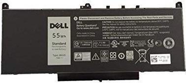 Dell - Laptop-Batterie - Lithium-Polymer - 4 Zellen - 55 Wh - Schwarz - für Latitude E7270, E7470 (1W2Y2) von Dell