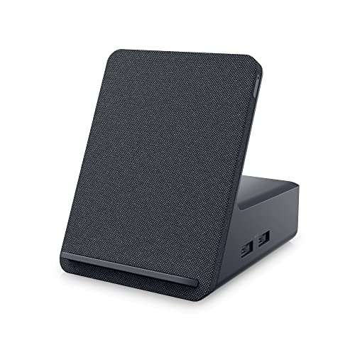 Dell HD22Q Dockingstation mit Zwei Ladefunktionen, Qi Wireless Laden (USB-C, DisplayPort, HDMI, 4X USB, RJ45) Schwarz von Dell