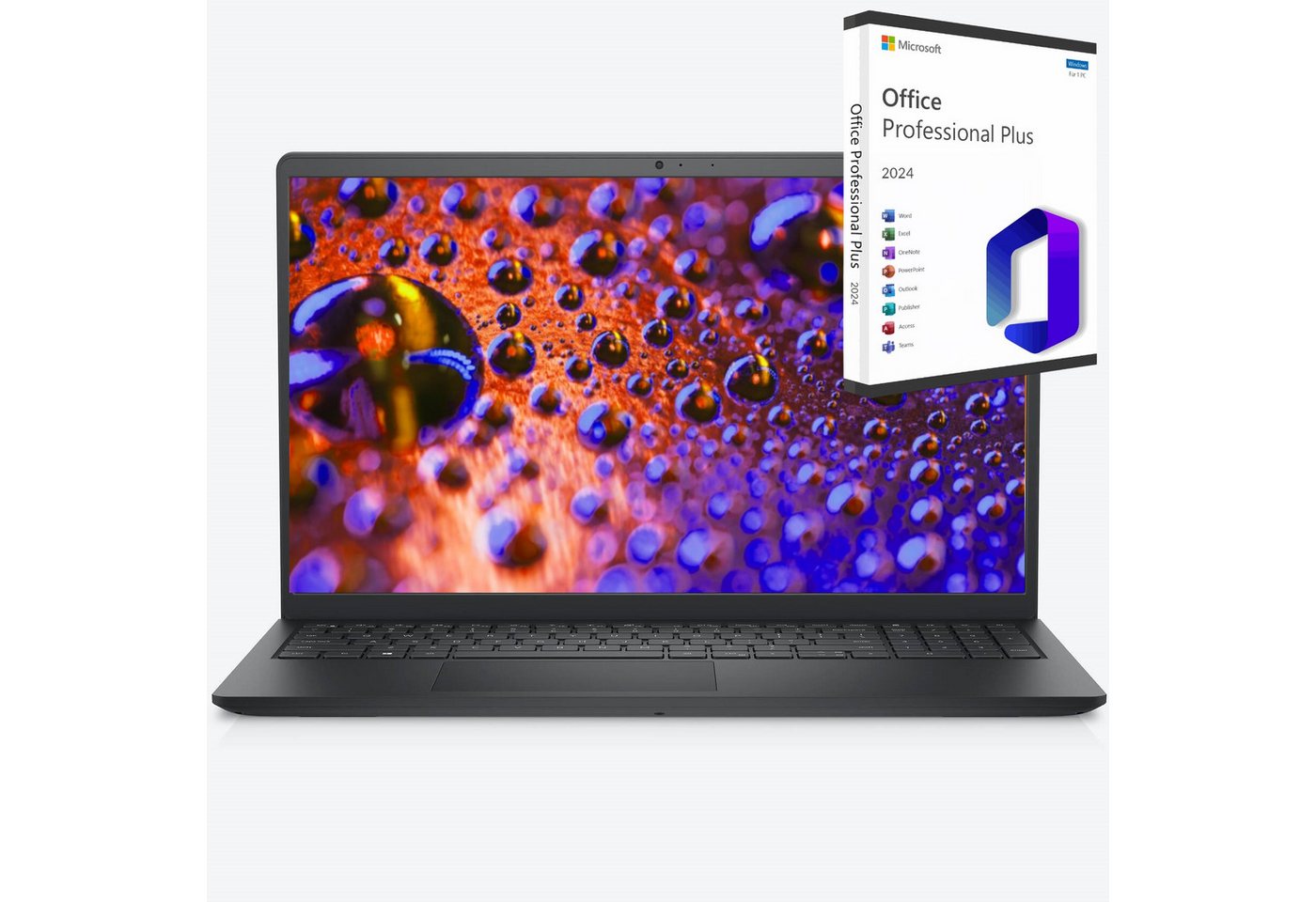 Dell Inspiron 15 3530 Business-Notebook (39 cm/15.6 Zoll, Intel Core i5 1334U, Intel Iris Xe Grafik, 512 GB SSD, Windows 11Pro+Office 2024Pro, beleuchtete Tastatur, Fingerprintsensor) von Dell