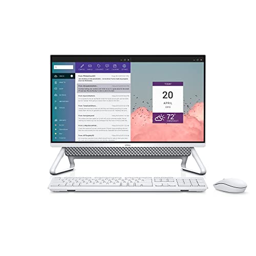 Dell Inspiron 5400 All-in-One-PC, 23,8 Zoll (60 cm) Full HD (Intel Core i3-1115G4, Intel Iris Xe Graphics, 8 GB RAM, 256 GB SSD, HD-Kamera, Windows 11 Home), Metall, Maus und Tastatur inklusive von Dell