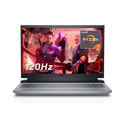 Dell Inspiron Gaming 15 (5525) Laptop | 15,6“ FHD LED Bl. 120Hz WVA Display | AMD Ryzen 7 6800H | 16GB RAM DDR5 | 512 GB SSD | NVIDIA GeForce RTX 3060 | Windows 11 Home | QWERTZ Tastatur | Grey von Dell